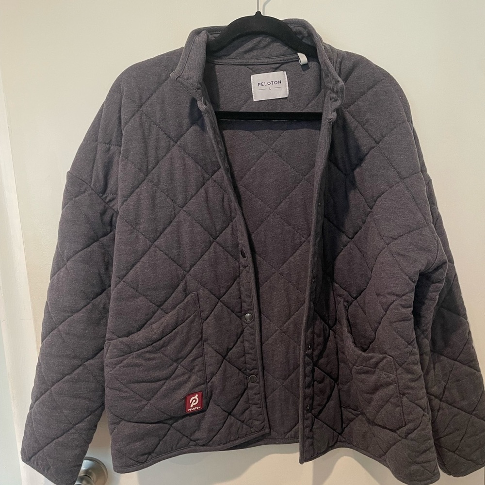 Peloton Quilted Snap Button Jacket - Large - image 3